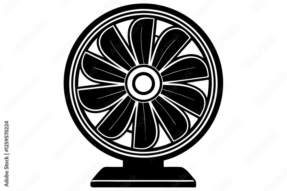 cooling fan silhouette vector cooling fan silhouette vector