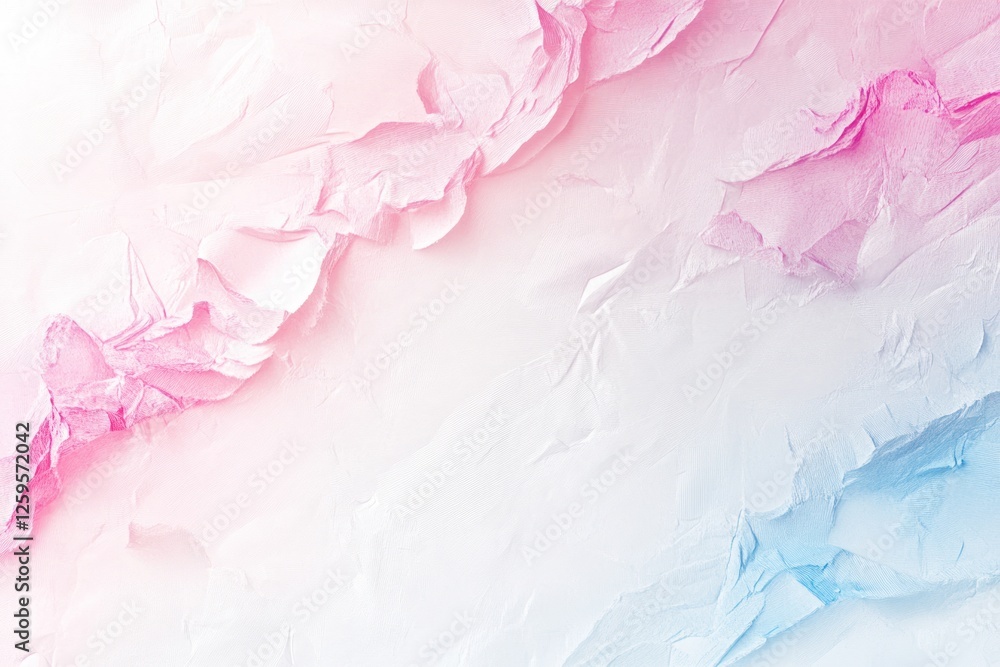 Fototapeta premium Pastel crumpled paper texture background design