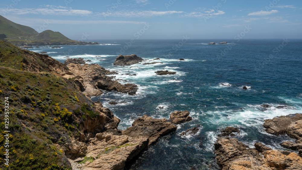 Blue water Coastal Cliffs Blue water Coastal Cliffs