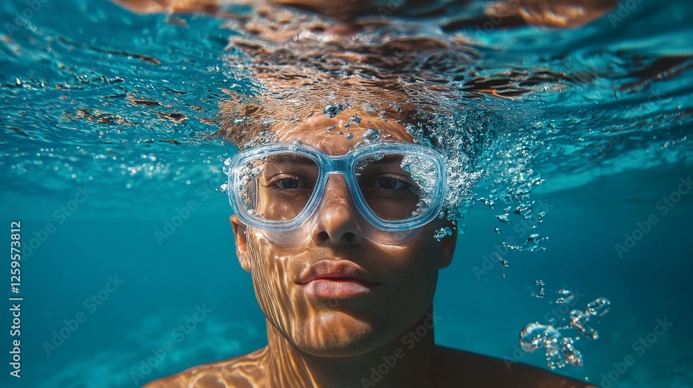 Naklejka premium portrait taken underwater