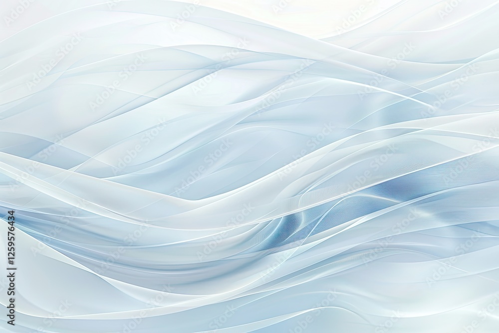 Obraz premium Abstract blue and white background with wavy lines