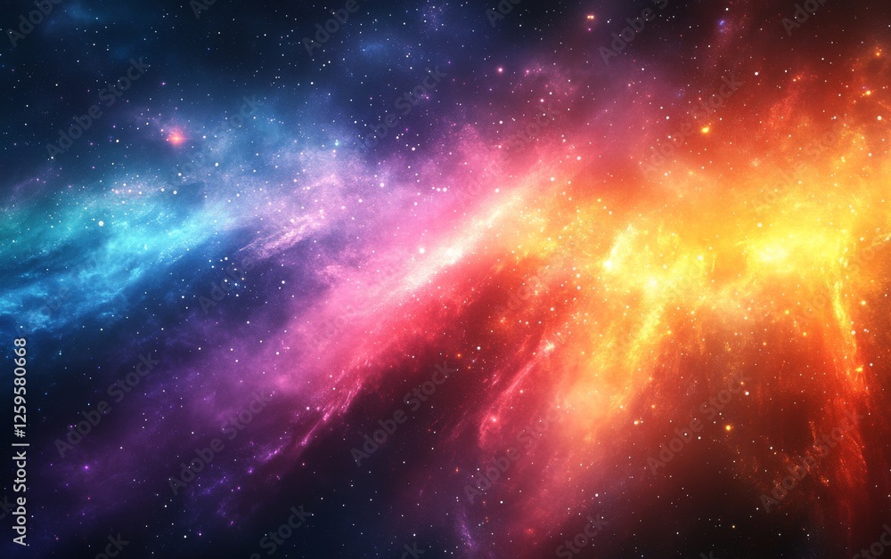 Fototapeta premium Abstract cosmic light rays background. Featuring cosmic light rays and bright colors. Emphasizing depth and movement. Ideal for space and artistic themes.