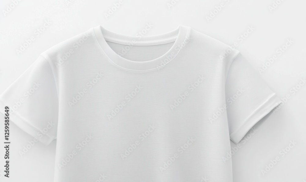 White t-shirt mockup, studio shot, plain background, apparel design White t-shirt mockup, studio shot, plain background, apparel design
