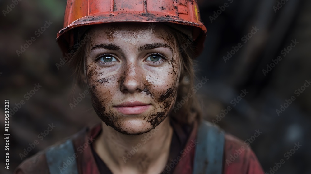 A Portrait of Determination: A Female Miner's Grit and Resolve A Portrait of Determination: A Female Miner's Grit and Resolve