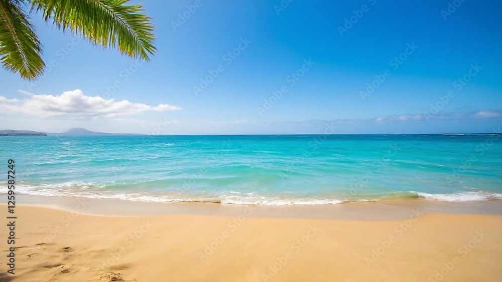 Obraz premium Tranquil Holiday Time at the Beach