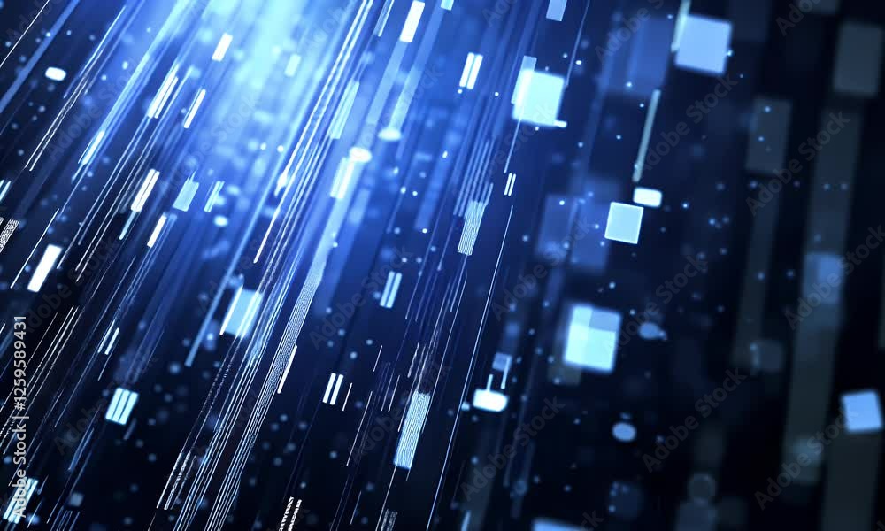 Abstract digital data stream, technology background, speed of light Abstract digital data stream, technology background, speed of light