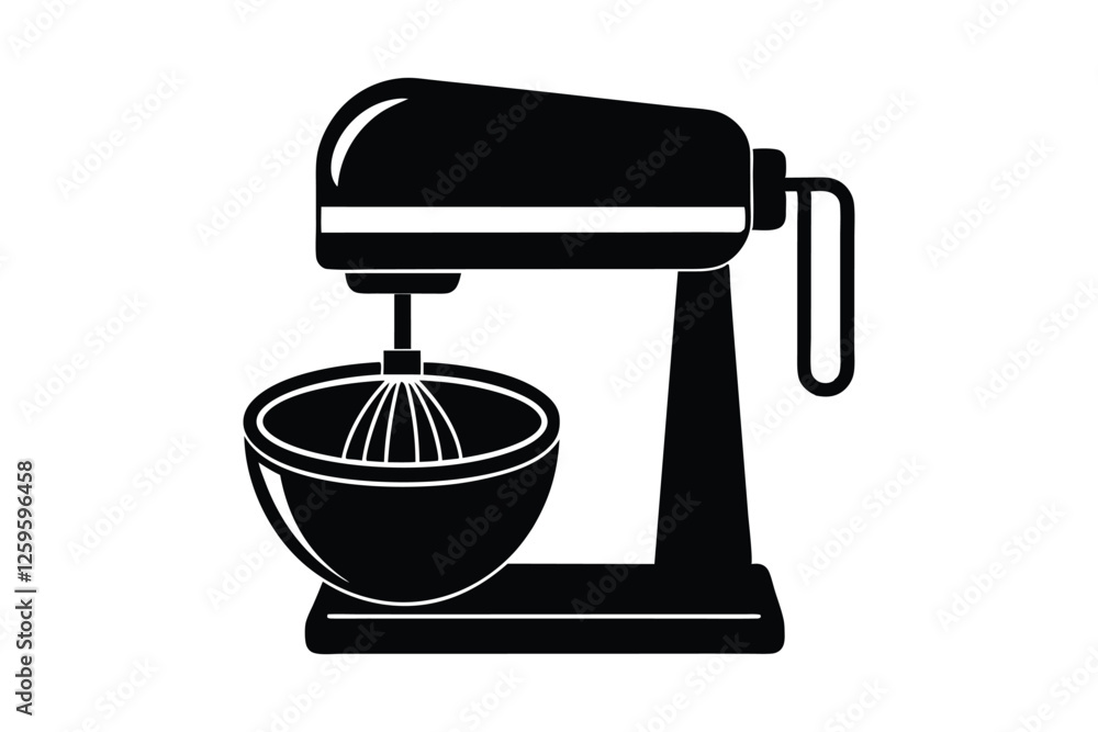 Silhouette design of electrical mixer vector art illustration1.eps Silhouette design of electrical mixer vector art illustration1.eps