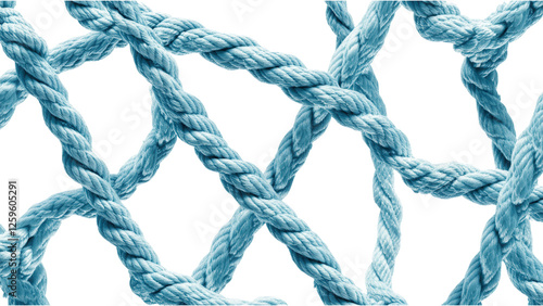 Cyan Nautical Rope Patterns, intricate designs showcasing scattered rope elements in vibrant cyan hues, perfect for marine-themed projects