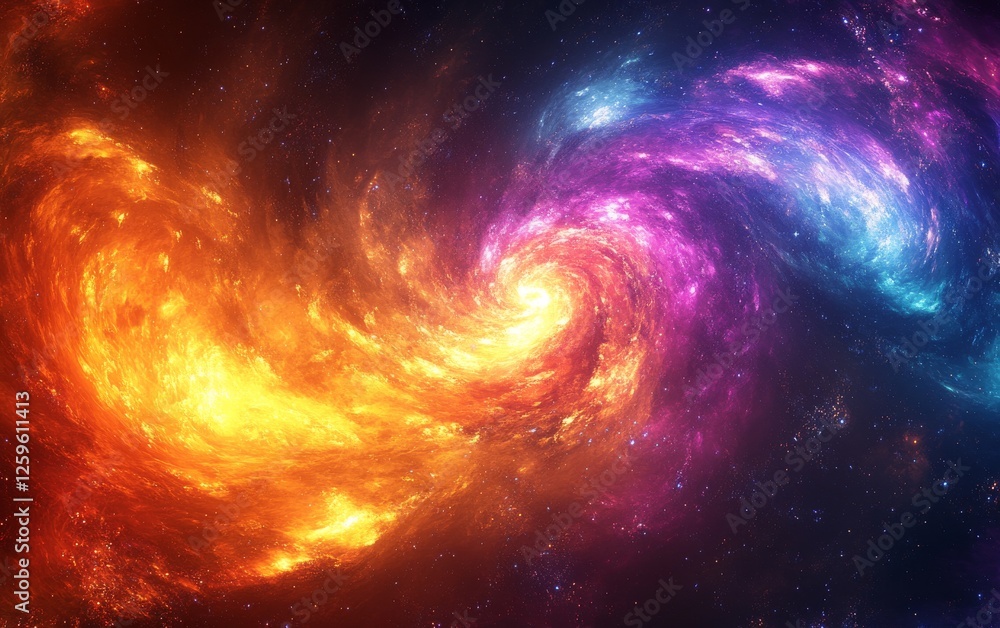 Abstract cosmic radiant swirls background. Featuring cosmic radiant swirls with bright colors. Emphasizing depth and glowing motion. Ideal for space and artistic themes. Abstract cosmic radiant swirls background. Featuring cosmic radiant swirls with bright colors. Emphasizing depth and glowing motion. Ideal for space and artistic themes.