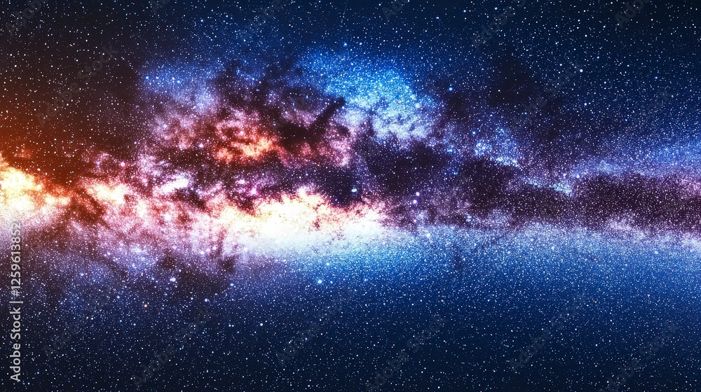 Fototapeta premium Stunning Cosmic Nebula with Stars in Deep Space Background