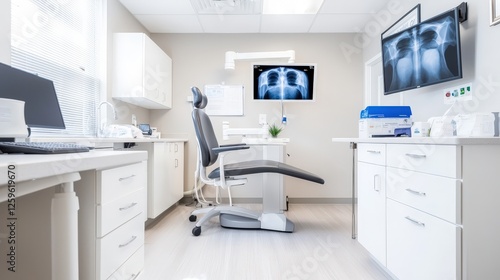 Modern Medical Office with Radiology Equipment