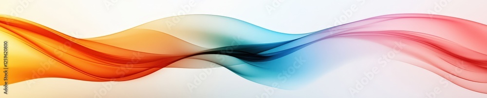 Fototapeta premium Flowing Abstract Waves in Vibrant Colors
