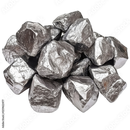 crushed ice on white background
