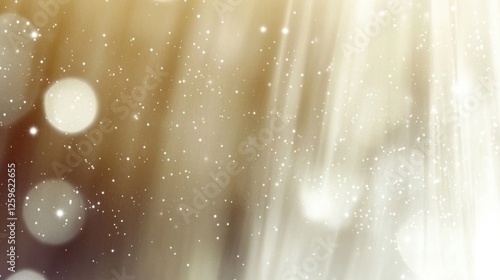 Golden Shimmer: Abstract background of shimmering golden and beige tones with bokeh lights, creating a luxurious and elegant feel. Perfect for adding a touch of sophistication to your design projects.