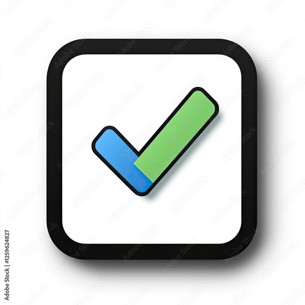 Checklist Icon, Verification, Digital Mark, Confirmation Checklist Icon, Verification, Digital Mark, Confirmation