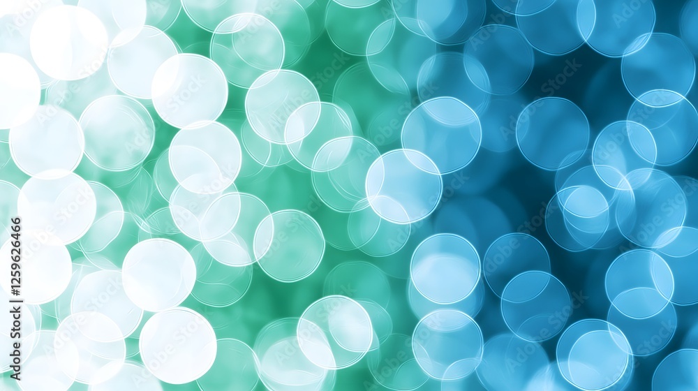 Soft Blue and Green Bokeh Background with Gentle Circles of Light Soft Blue and Green Bokeh Background with Gentle Circles of Light