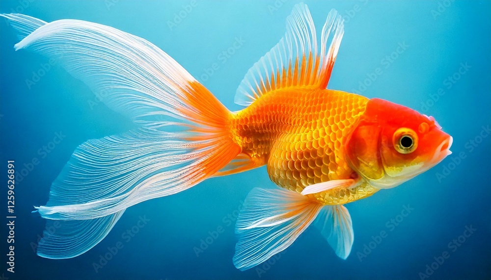 Fototapeta premium 水を泳ぐ金魚
