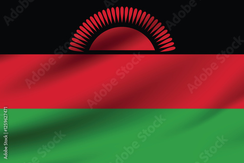 Free Download Flag of Malawi. Malawi flag official size and color standards digital vector illustration. Waving flag. - GFXLoad