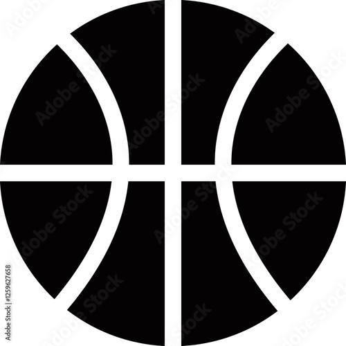 Sports ball icon. Vector for apps or website Sports Ball and equipment isolated on transparent background Basketball Ball Icon in flat Gym ball layer court use in game