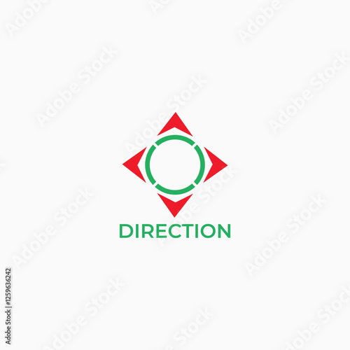 Direction logo vector fully editable vector template