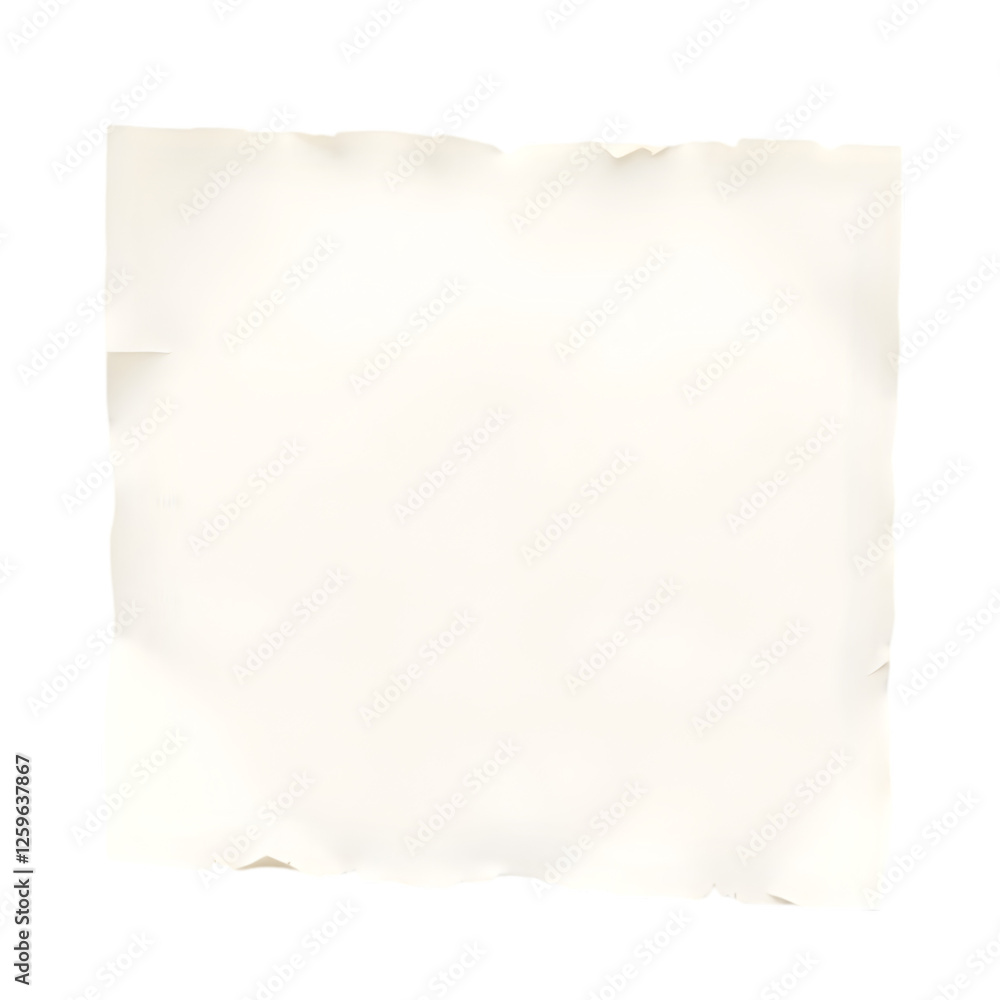 Obraz premium Torn White Paper Texture, Blank Grunge Background