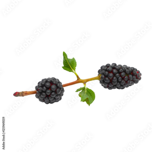 Fresh Blackberries on Vine: High-Resolution Stock Image photo