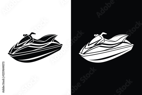 High-Speed Jet Ski Icon for Sea Adventure Themes