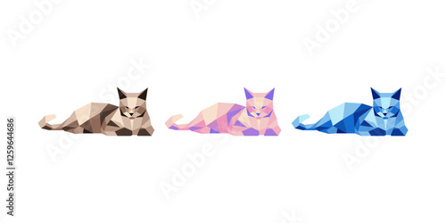 POLIGON ANIMAL - CAT BUNDLE 006
