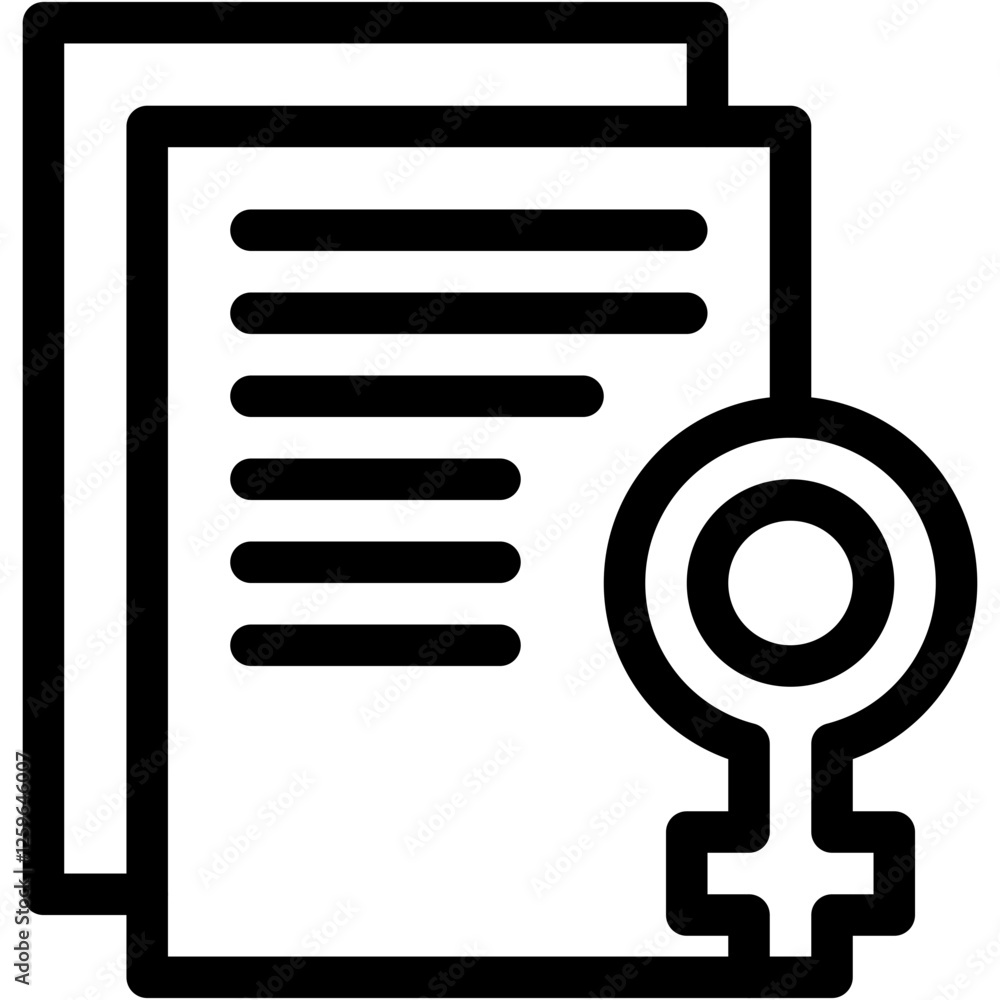 Document, female, files, woman, workers Icon Document, female, files, woman, workers Icon