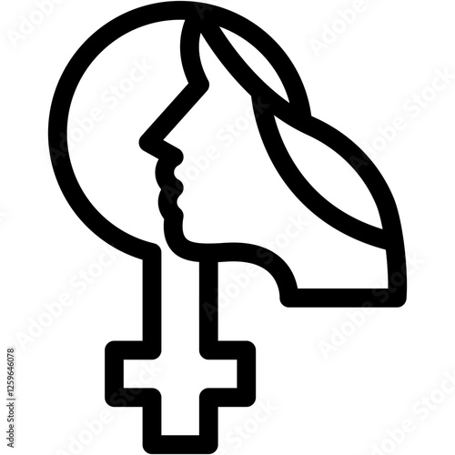 Eight, march, vindication, feminism, womens day Icon