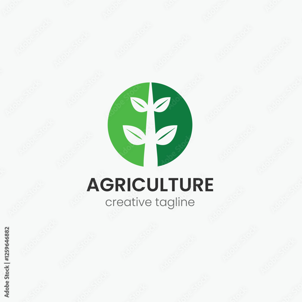 Agriculture Logo fully editable vector template Agriculture Logo fully editable vector template