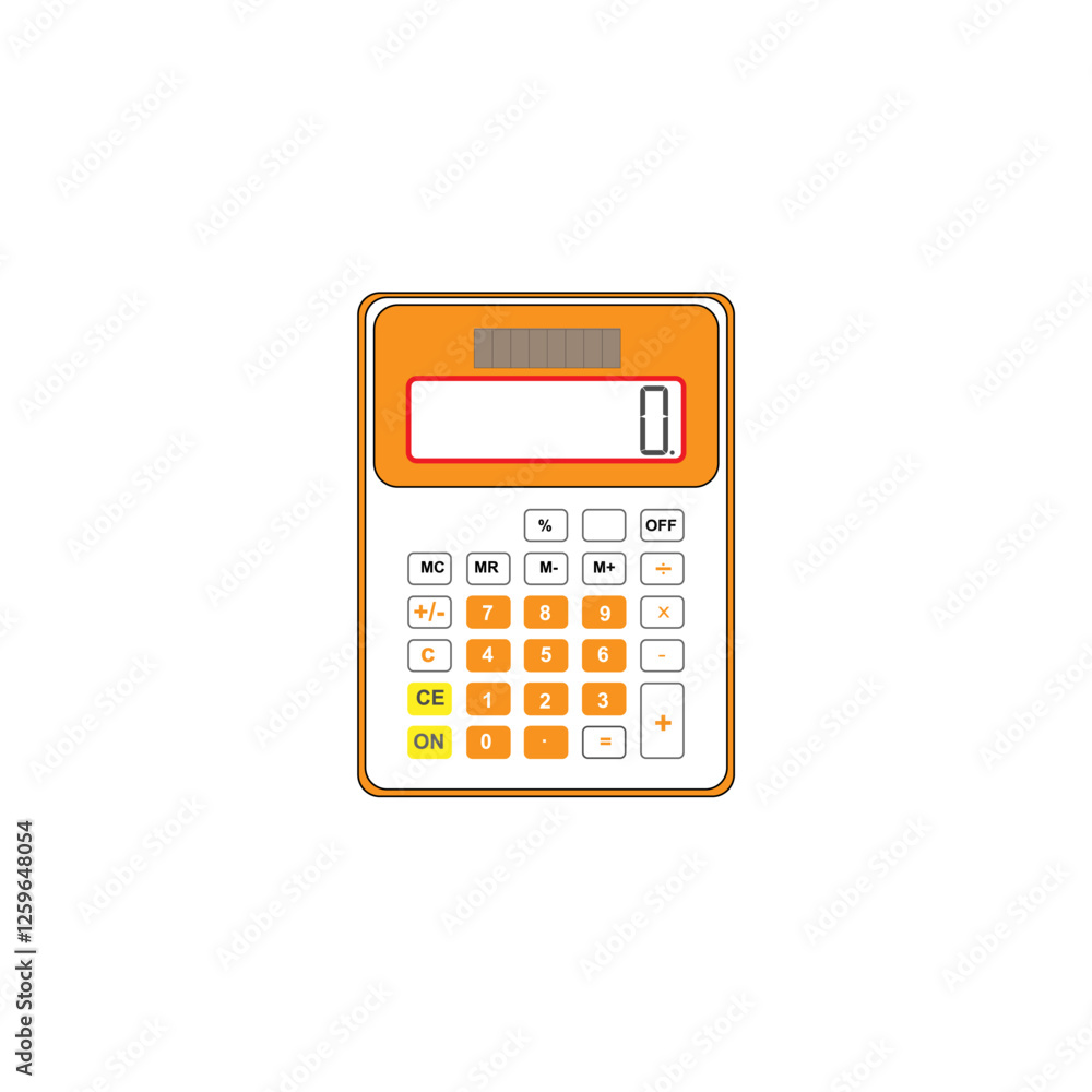 calculator isolated on white calculator isolated on white