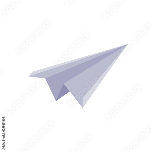 paper plane isolated on white