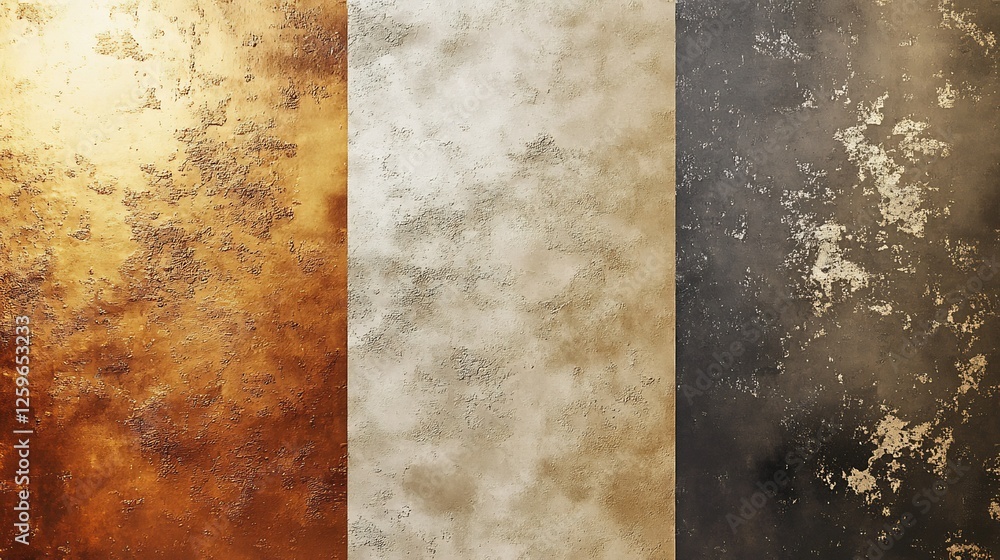 Textured Metallic Backgrounds Warm Gold Silver Dark Brown Abstract Patina. AI Generated Textured Metallic Backgrounds Warm Gold Silver Dark Brown Abstract Patina. AI Generated