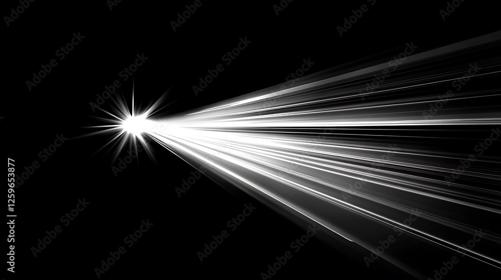 Light beam, dark background, speed, energy Light beam, dark background, speed, energy