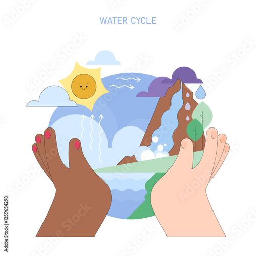 World Water Day. Flat Vector Illustration
