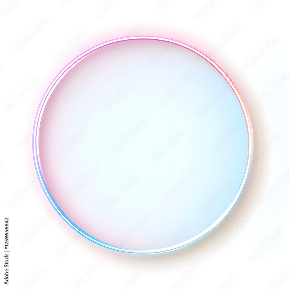 Minimalist circular frame with soft pastel gradients Minimalist circular frame with soft pastel gradients