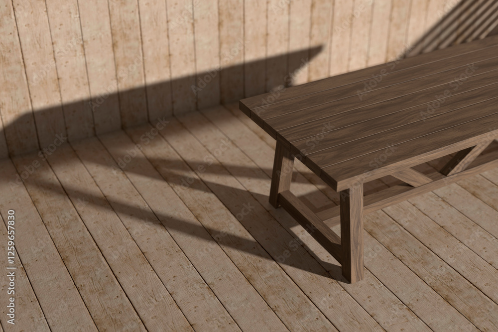 Wood background with natural sunlight.
3d rendering. Wood background with natural sunlight.
3d rendering.