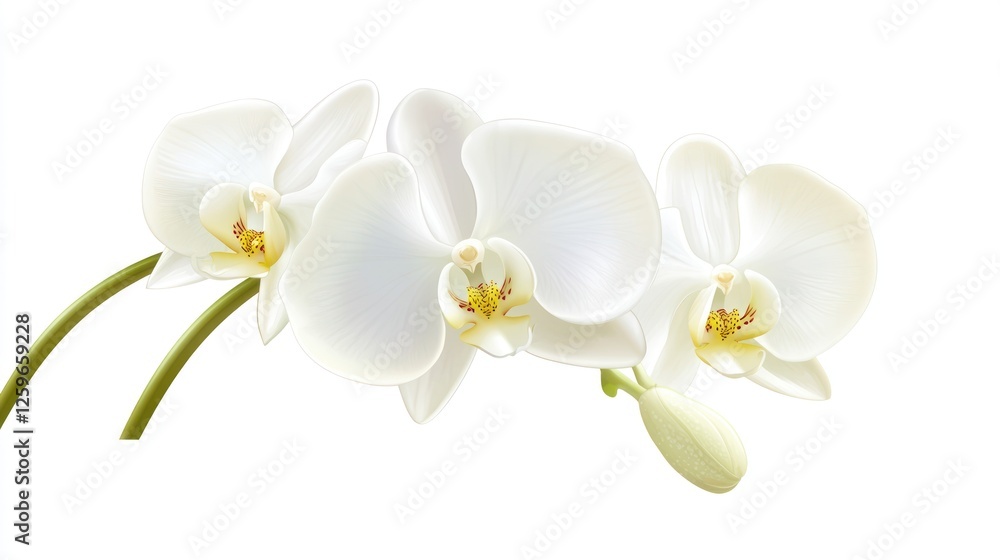Obraz premium White Orchid Flowers