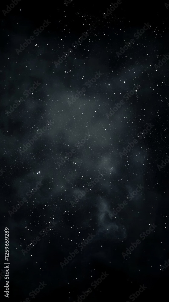 Fototapeta premium A dark and moody image of space with many stars and nebulae.