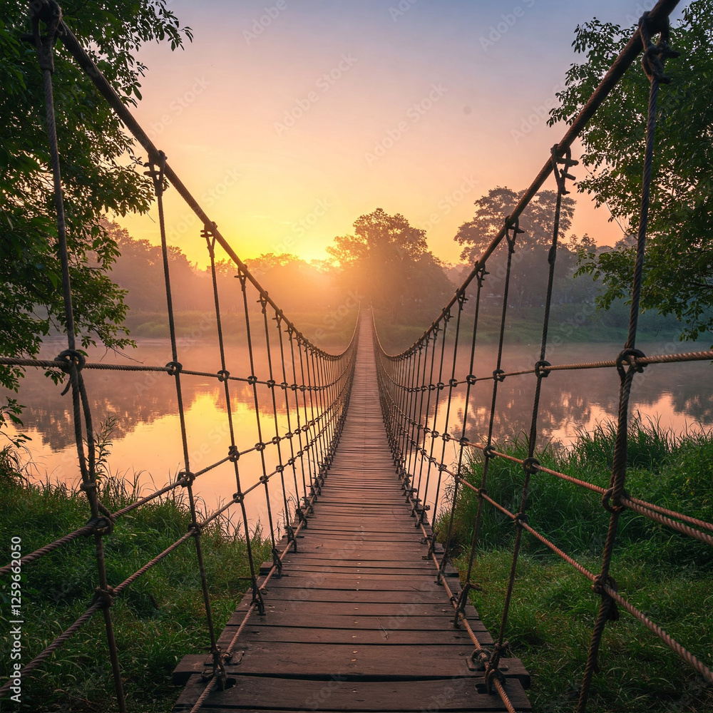 Obraz premium bridge over the river