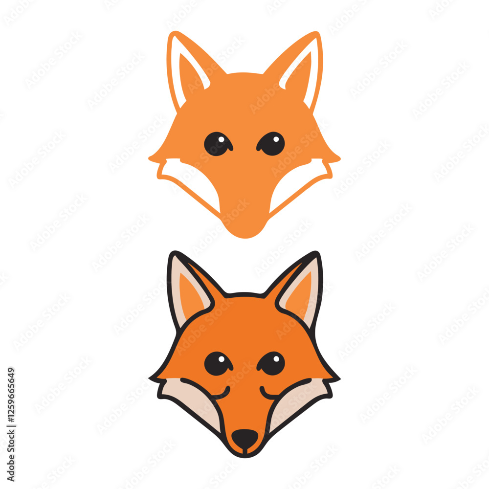 Obraz premium fox cartoon character