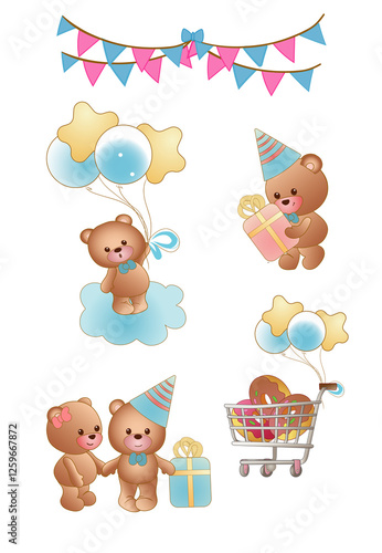 Wallpaper Mural collection of bears for birthday Torontodigital.ca