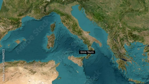 Gioia Tauro Map Animation Exploring Italy's Key Port with Dynamic Motion and Geographic Insights