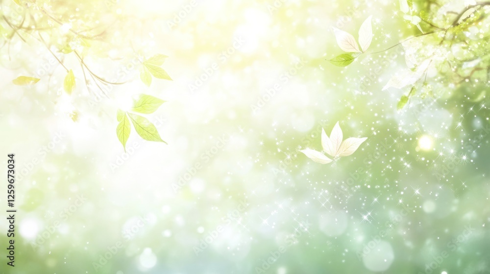 Spring blossoms, sunlight, bokeh, green leaves, nature background, website header Spring blossoms, sunlight, bokeh, green leaves, nature background, website header