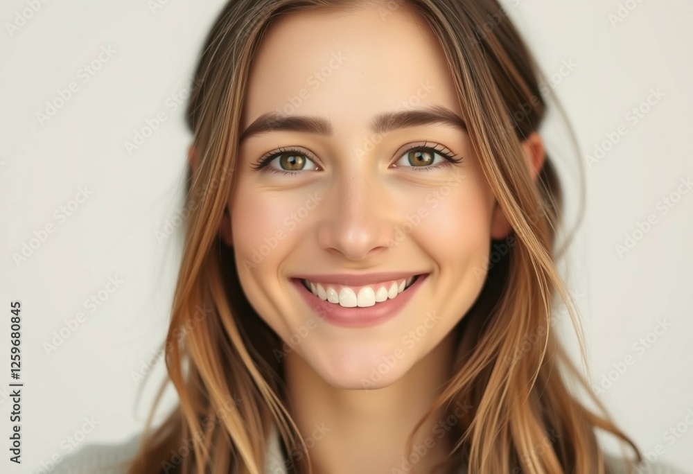 Portrait of a happy smiling female Portrait of a happy smiling female