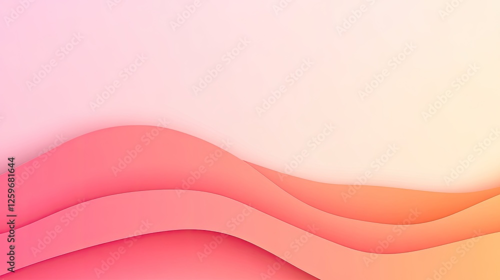 Abstract gradient background with flowing waves in soft pink and peach tones, ideal for design Abstract gradient background with flowing waves in soft pink and peach tones, ideal for design