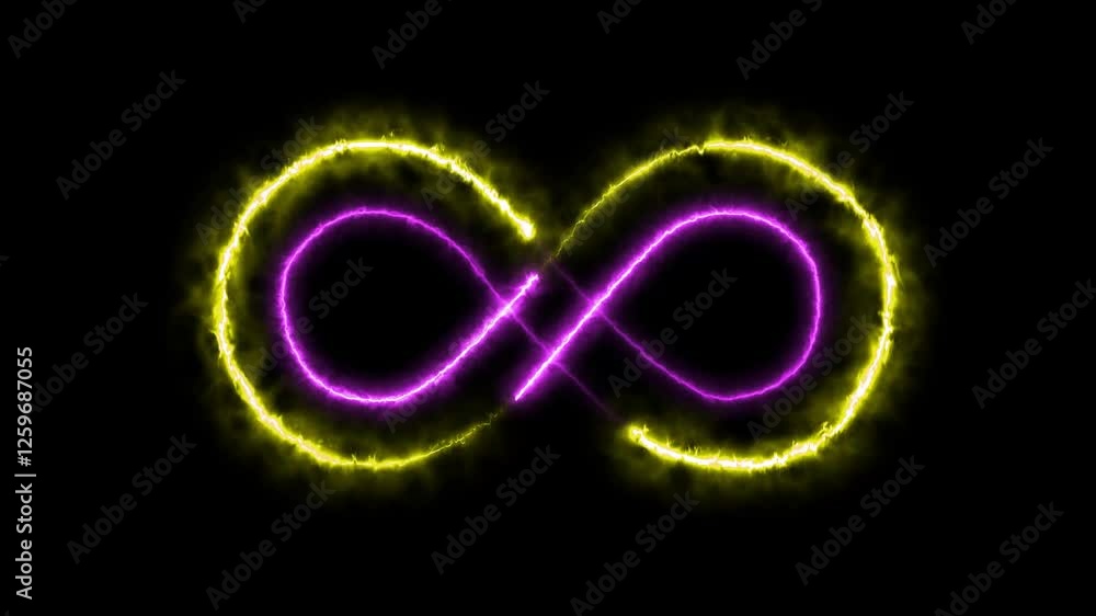 Fire effect going on infinity symbol icon animation 4k footage clip. Neon style motion line icon infinite abstract Abstract background with infinity sign. Digital background Seamless loop. Fire effect going on infinity symbol icon animation 4k footage clip. Neon style motion line icon infinite abstract Abstract background with infinity sign. Digital background Seamless loop.