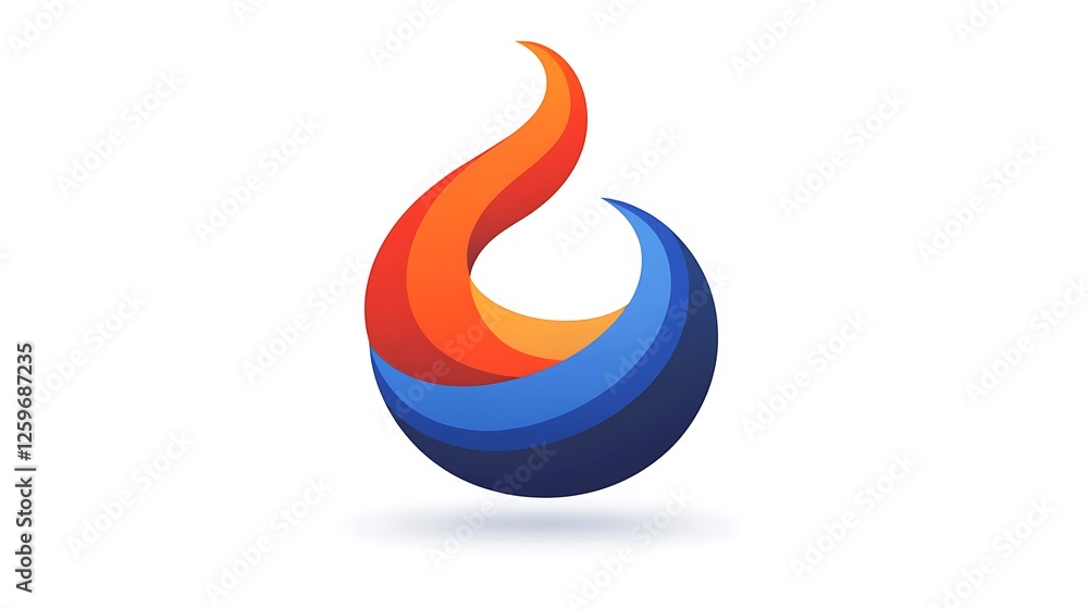 Abstract Colorful Flame Design Illustration Abstract Colorful Flame Design Illustration