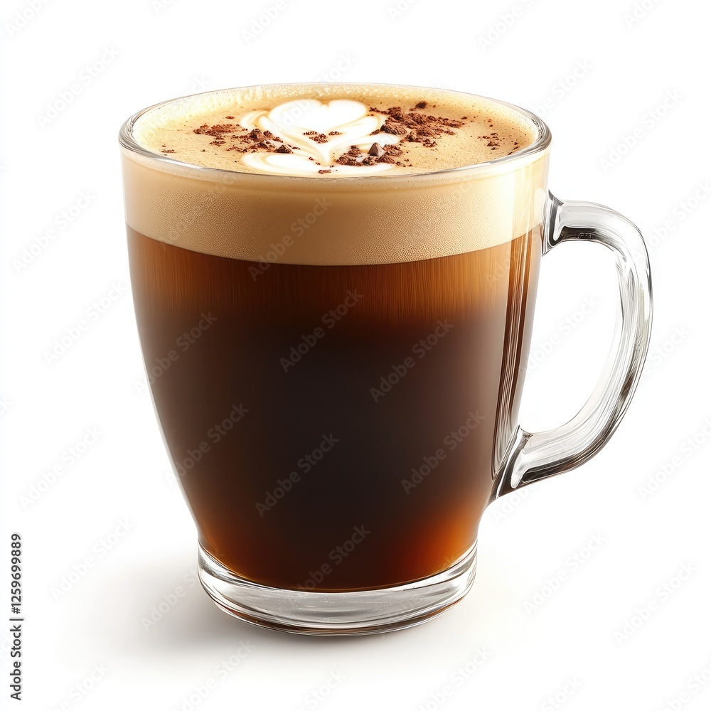 Indulge in this delightful coffee: Layers of rich espresso, velvety foam, and a touch of cocoa. Perfect pick-me-up! Indulge in this delightful coffee: Layers of rich espresso, velvety foam, and a touch of cocoa. Perfect pick-me-up!